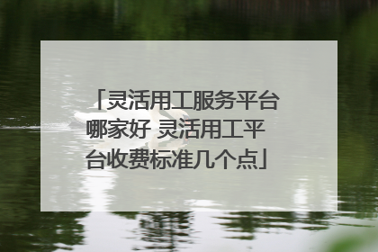 灵活用工服务平台哪家好 灵活用工平台收费标准几个点